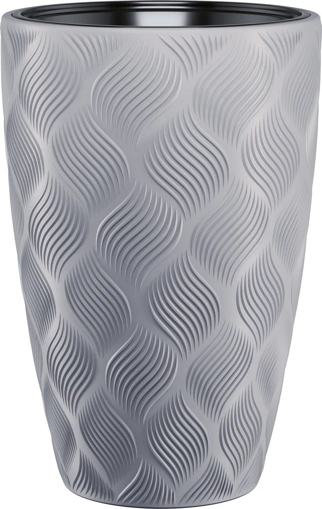 Kvetináč FLOW SLIM 400 mm platina*5817