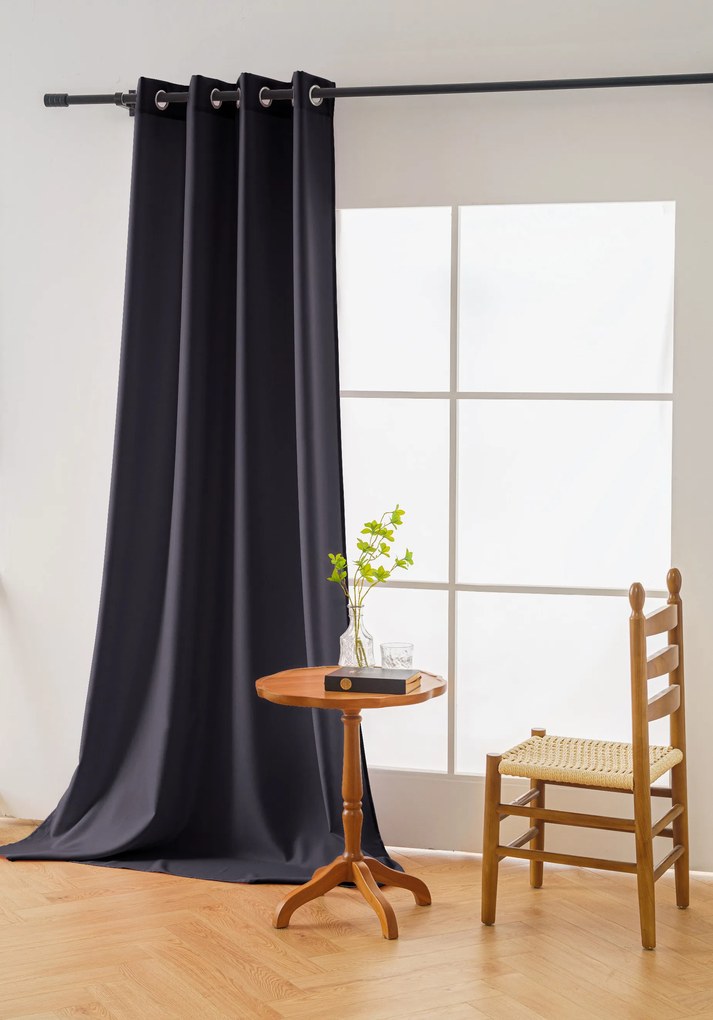 Záves OXFORD LIGHT 140x250 cm, tmavosivý Zavesenie: Riasiaca páska