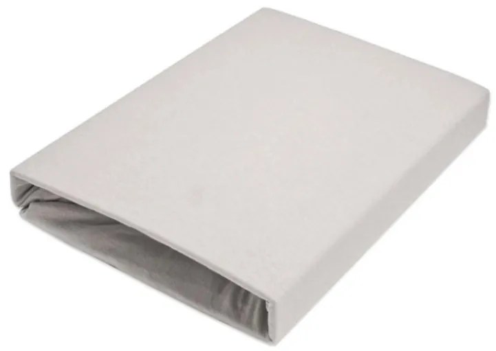 Jersey prestieradlo EXCLUSIVE svetlo sivé 80x200 cm