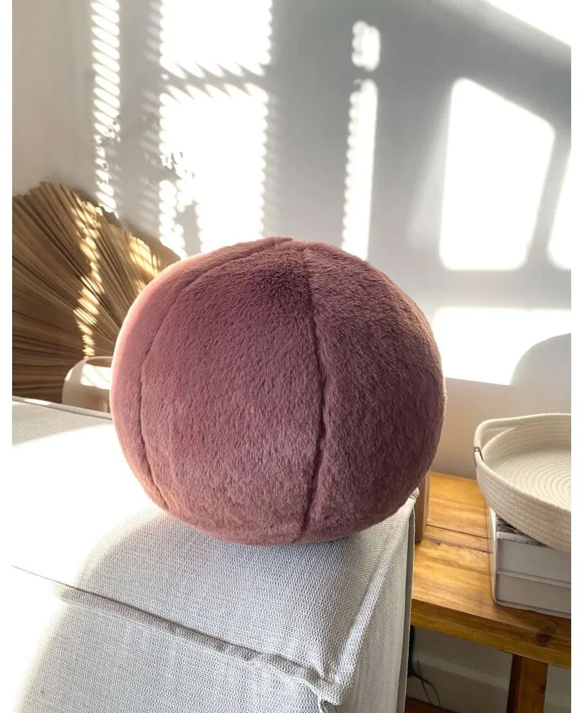 Dekoračný vankúš z mikroplyšu ø 25 cm Top – Mioli Decor