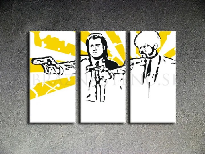 Ručne maľovaný POP Art obraz Pulp Fiction | rôzne rozmery