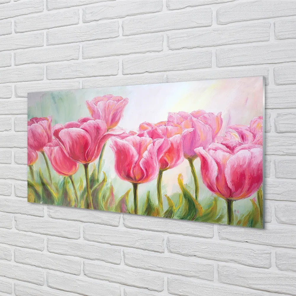 Obraz plexi Tulipány obrázok 100x50 cm