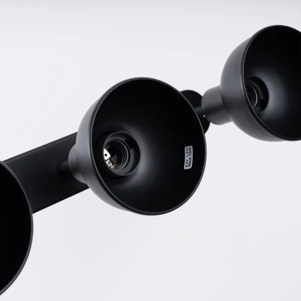 Sollux SL.1318 - Bodové svietidlo ELBA 3xE27/15W/230V čierna