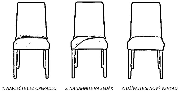 Komashop Návlek na stoličku ZUZANA ORNAMENT Farba: Zelená