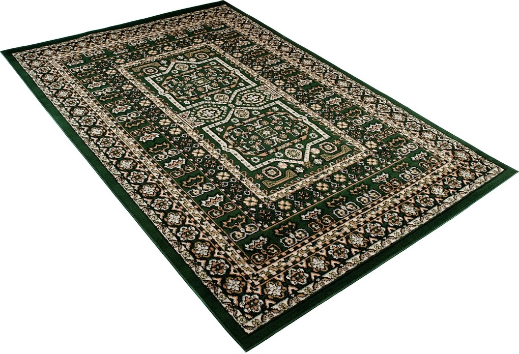 TA Koberec N634A Z_GREEN EUFRAT BLX Zelený Obdĺžnikový Rozmer: 140x200 cm