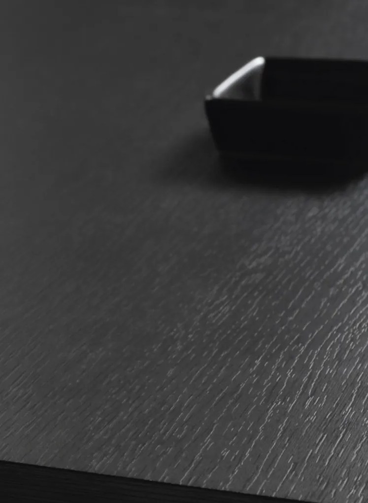 Závesná TV skrinka Orfeo, 175 cm, čierna štruktúra / zlatá