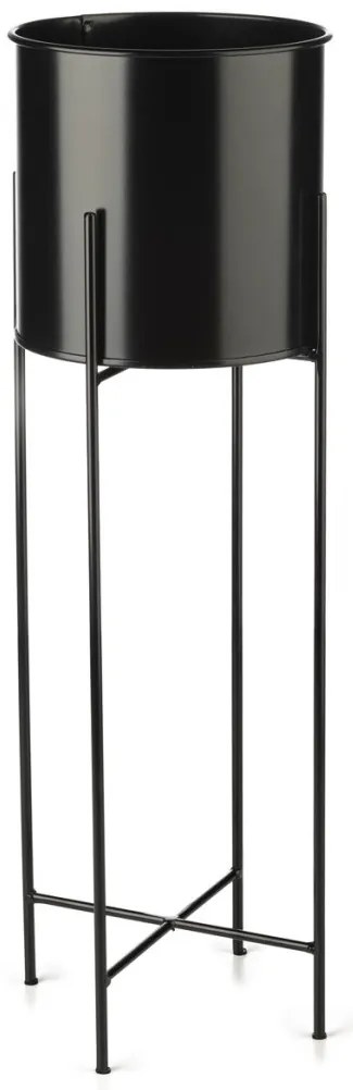 Kvetináč na stojane HUGO 75 cm čierny