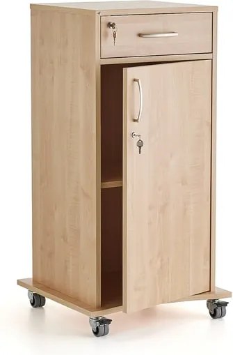 Rečnícky pult, 1 zásuvka, veľká skrinka, breza