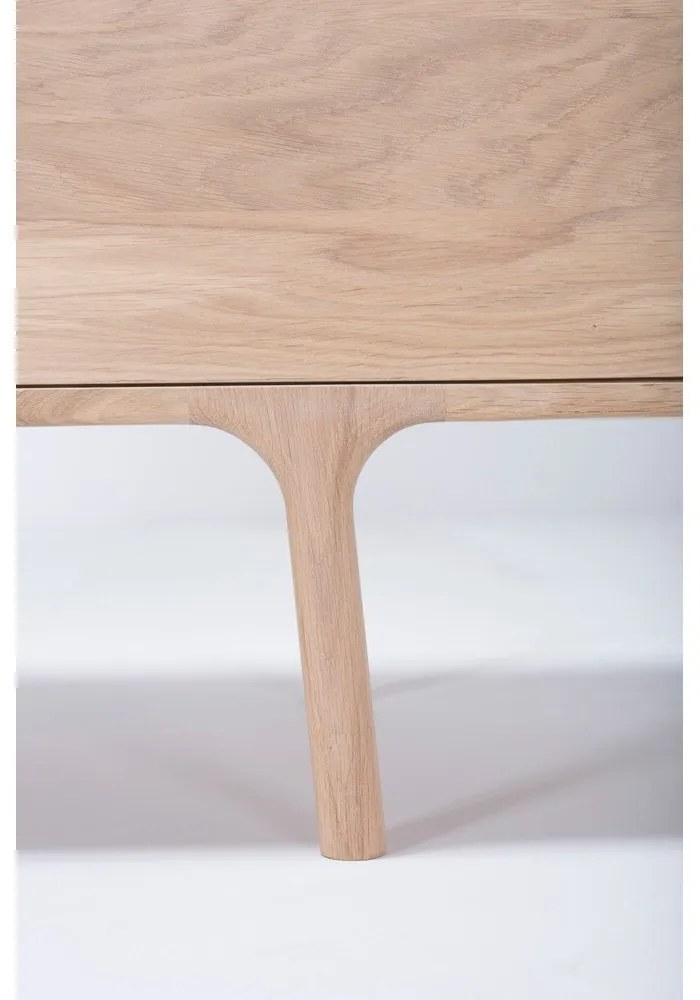 TV komoda z masívneho dubového dreva Gazzda Fawn Natural