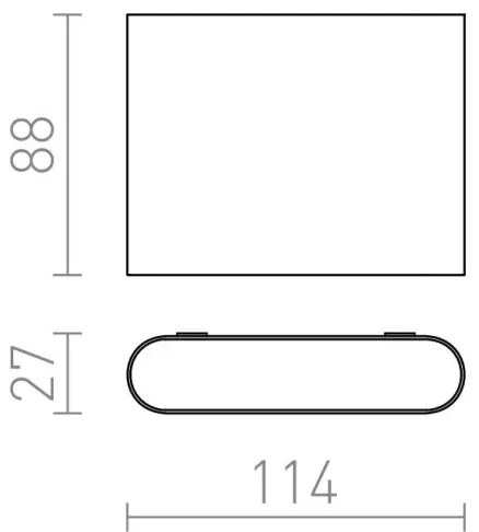 RED - Design Rendl - R12012 - LED Vonkajšie nástenné svietidlo CHOIX 2xLED/3W/230V IP54