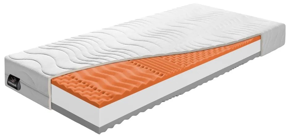 Tvrdý/stredne tvrdý penový obojstranný matrac 90x200 cm Dreamy Balance – BENAB