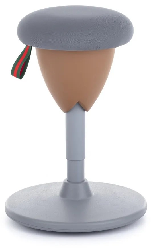 Balančná stolička Acorn II, sivá / hnedá