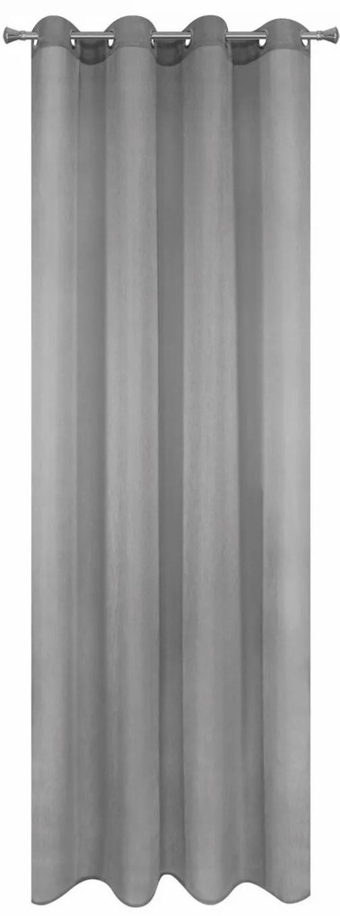 ZÁCLONA NA KRÚŽKOCH REBECCA 140X250 CM SIVÁ