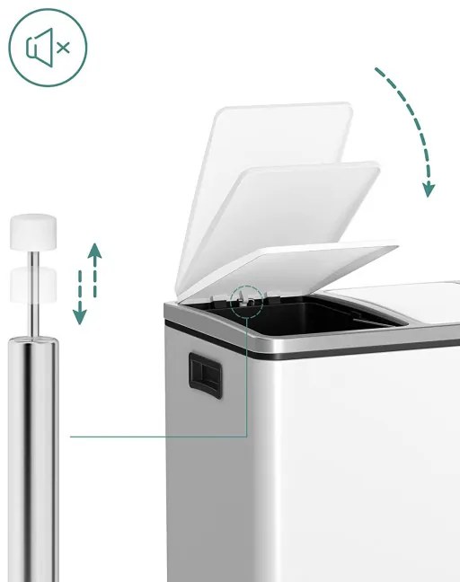 Odpadkový kôš 54l LTB54WT