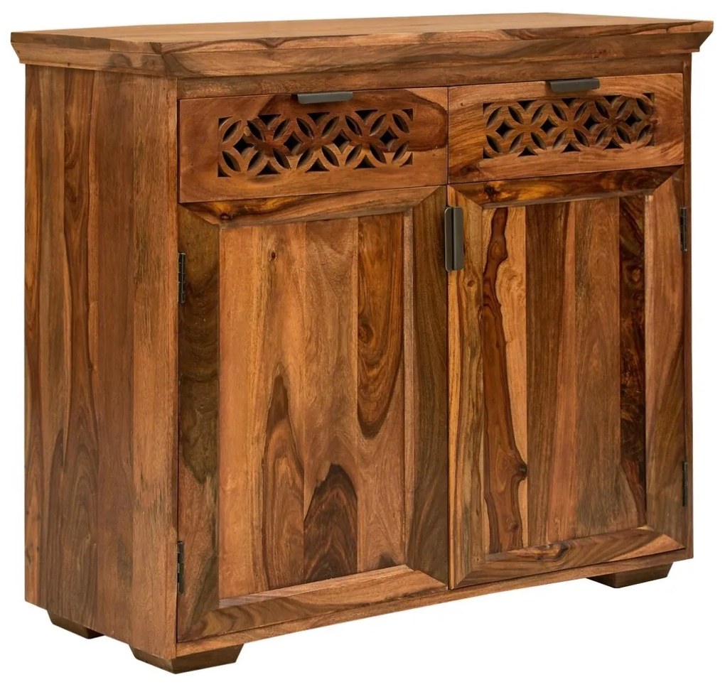 furniture-nabytek.cz - Komoda masiv dřevo palisandr 90x45x90