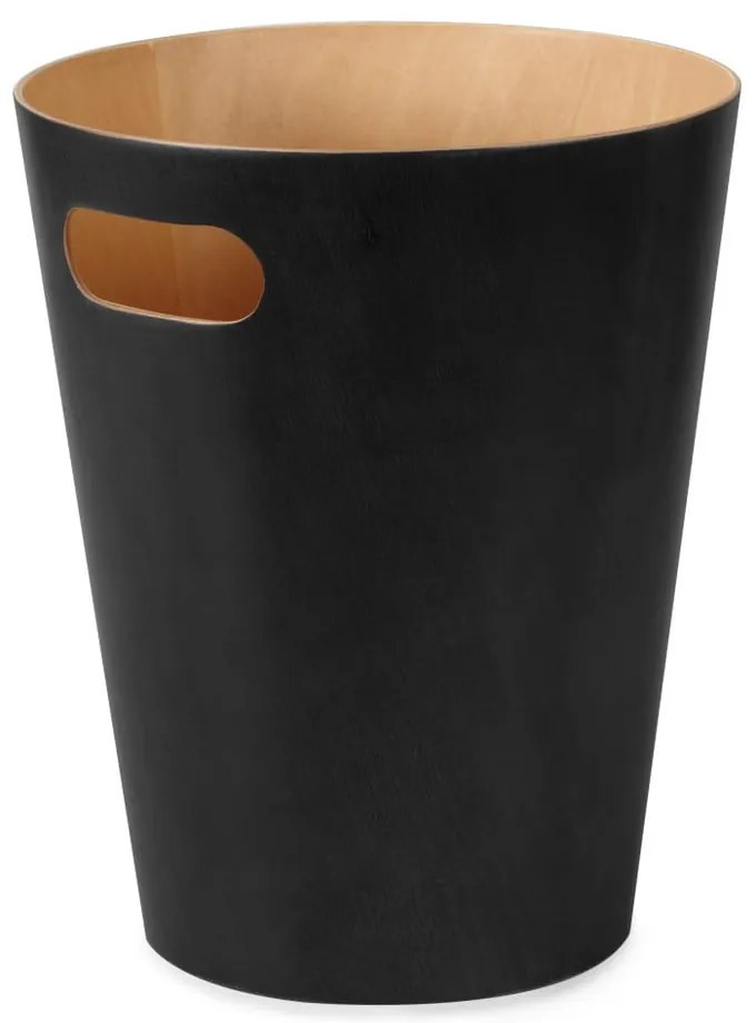 Čierny kancelársky odpadkový kôš 7,5 l Woodrow – Umbra