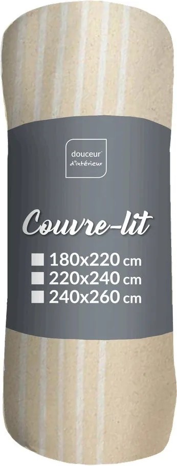 Béžový pléd 240x260 cm Adele – douceur d'intérieur