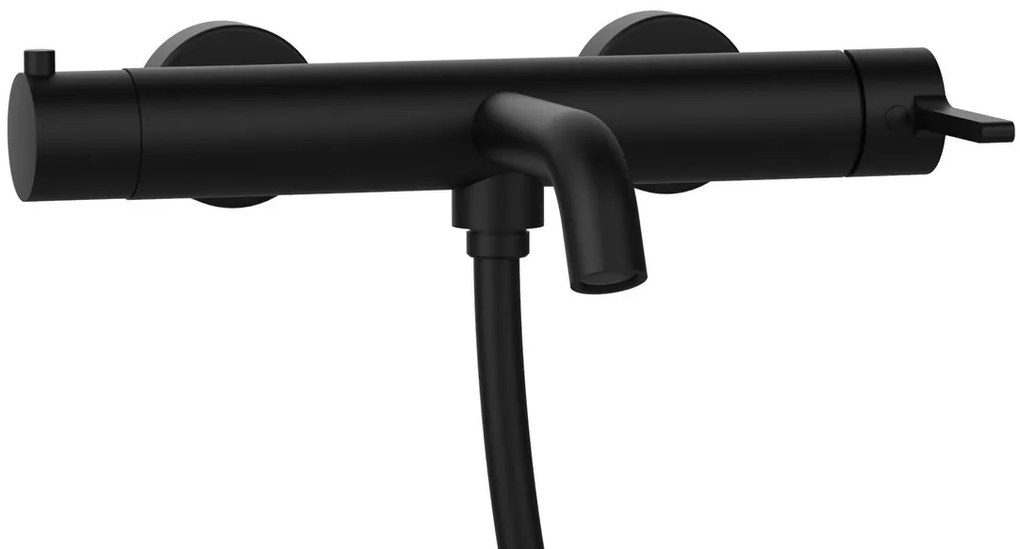 Sapho Sapho, ICONIC nástenná vaňová batéria, čierna mat, AF010B