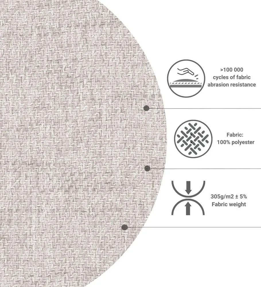 Boxspring posteľ s úložným priestorom v béžovo-prírodnej farbe 200x200 cm Faro – Maison de Rêve