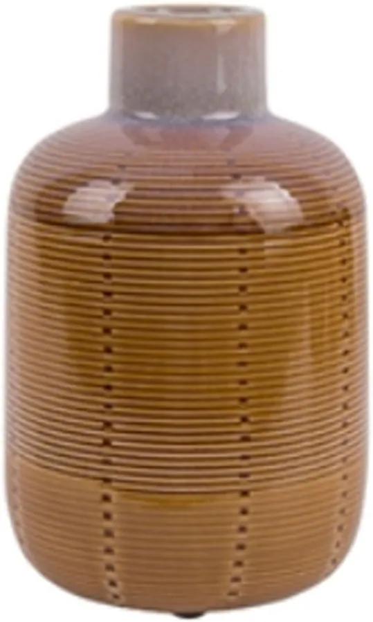 PRESENT TIME Sada 2 ks Stredná váza Bottle žltá ∅ 11,7 × 18,5 cm