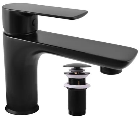 RAV SLEZÁK Vltava umývadlová batéria s clic-clac čierna matná VT427.0KCMAT