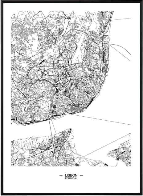 La forma Design studio Lisbon map 50x70 cm