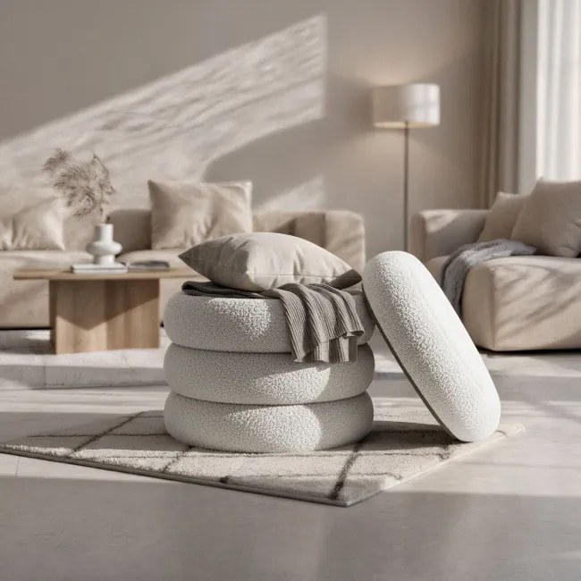 Taburetka SNUGGO MIST biela