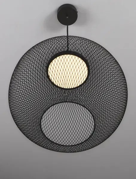 LED čierne dizajnové svietidlo Kinetic 50
