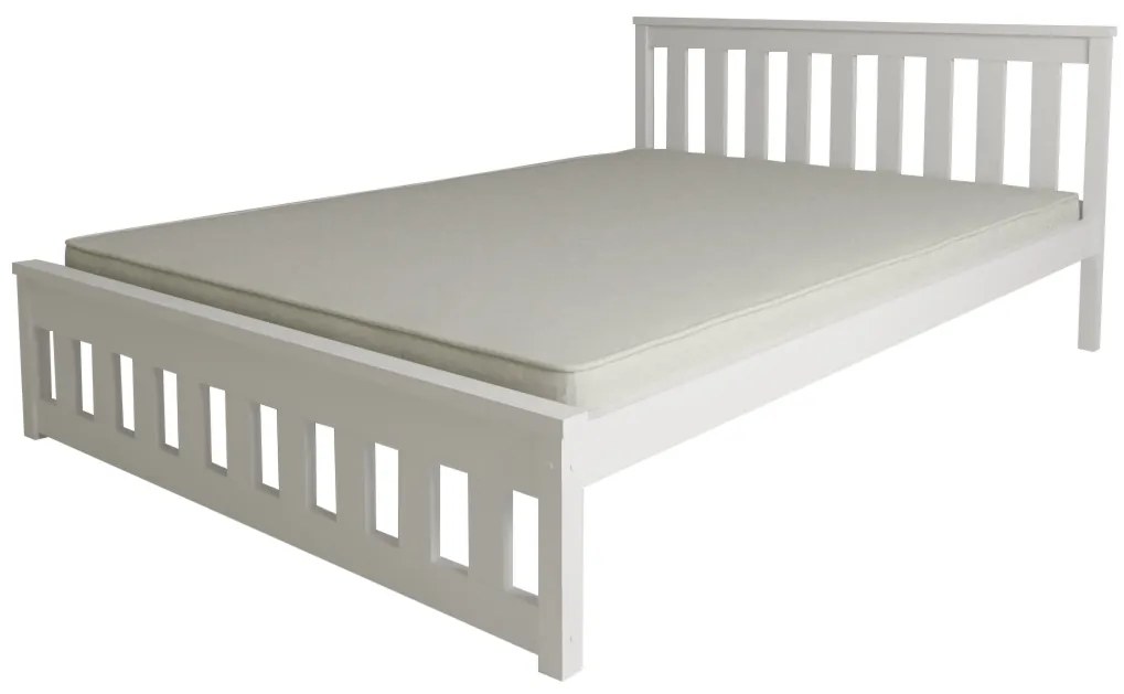 Posteľ MAICA 90 x 200 cm, biela Rošt: S latkovým roštom, Matrac: Matrac Coco Maxi 20 cm