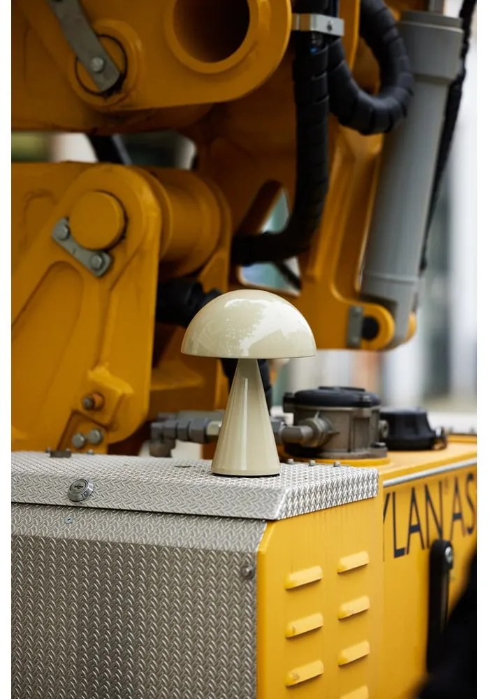 Krémová LED stmievateľná stolová lampa (výška 20 cm) Mush – Hübsch