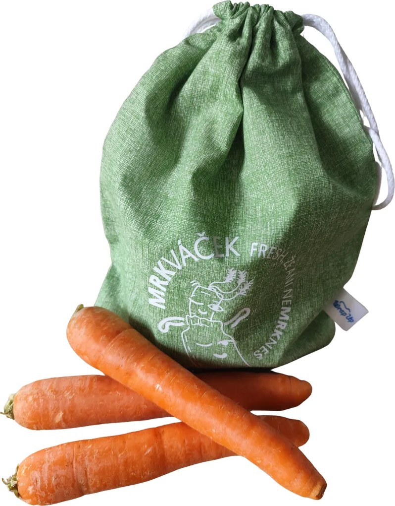 Wrap - up Funkčné vrecko MRKVÁČEK, vrecko na zeleninu (1kg), aby zostala čerstvá - mix farieb Farba: šedá