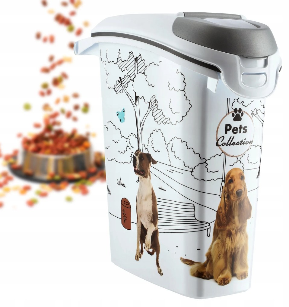 CURVER 2. akosť - Kontajner a úložný box na granule pre psov, 23l/10kg DOG