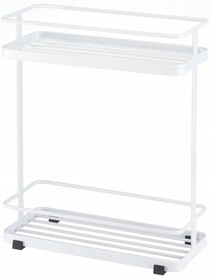 Biely dvojposchodový organizér Yamazaki Tower