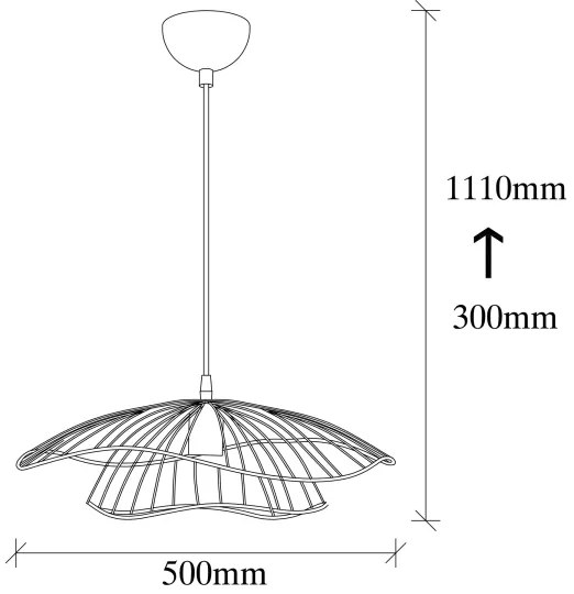 Luster na lanku TEL 1xE27/40W/230V