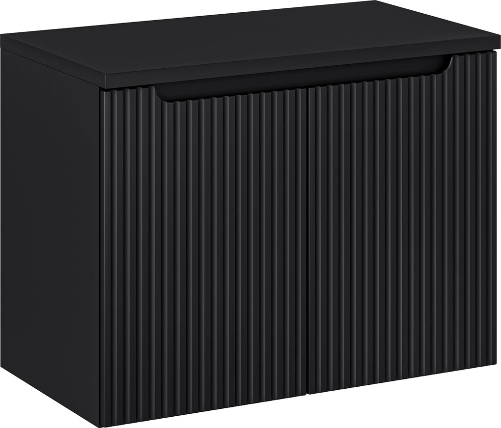 Comad Kúpeľňová skrinka pod doskové umývadlo SET-NOB B Black Nova 80 čierna