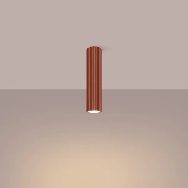 Sollux SL.1627 - Bodové svietidlo KARBON 1xGU10/10W/230V 30 cm červená