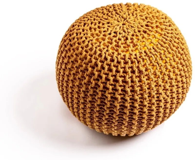 Horčicovožltý puf na sedenie Bonami Essentials Jagger