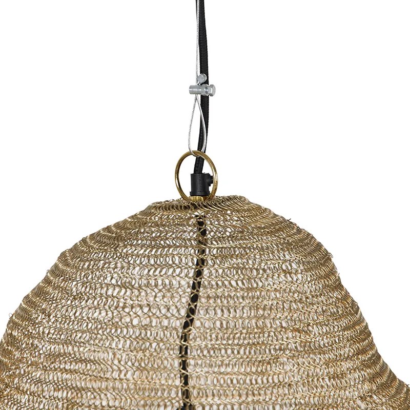 Orientálne závesné svietidlo zlaté - Nidum