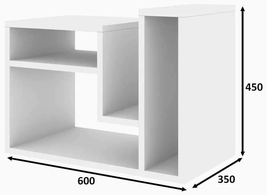 Konferenčný stolík Abies White