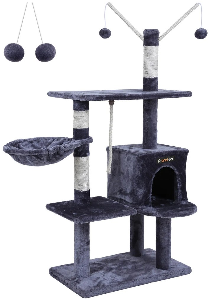 Mačacie stromové škrabadlo SIMBA, sivé