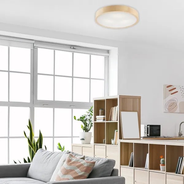 Stropné svietidlo NATURAL 3xE27/60W/230V pr. 47,5 cm borovica