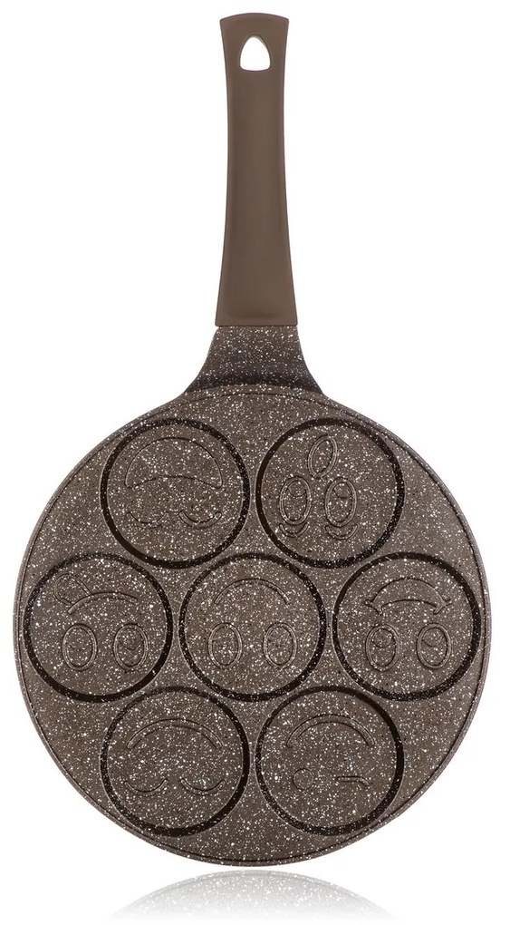 Banquet Panvica na lievance s nepriľnavým  povrchom Granite Brown Smile, 26 cm