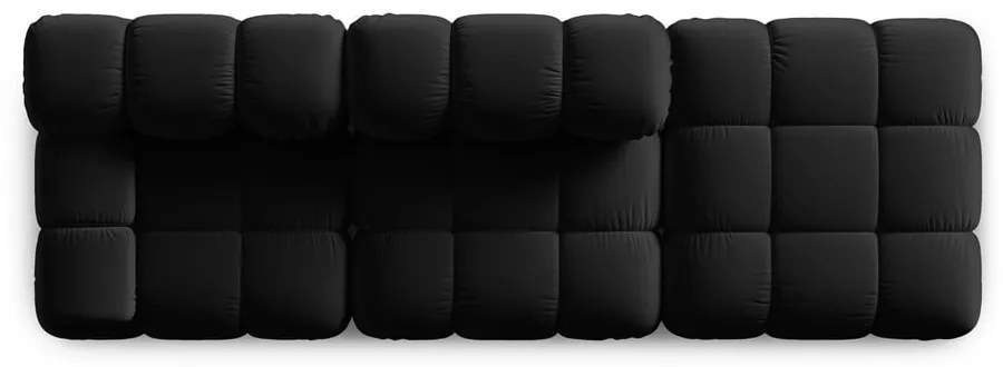 Čierna zamatová pohovka 282 cm Bellis – Micadoni Home