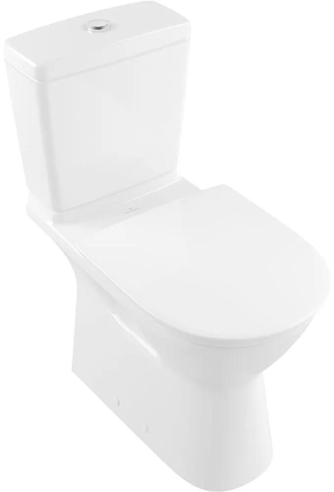 VILLEROY &amp; BOCH ViCare WC misa kombi (zvýšená) s hlbokým splachovaním bez vnútorného okraja, zadný odpad, 360 x 710 mm, biela alpská, s povrchom CeramicPlus, 4620R0R1