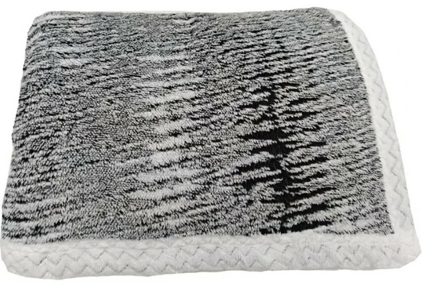 Jahu Baránková deka Mramor čierna, 150 x 200 cm