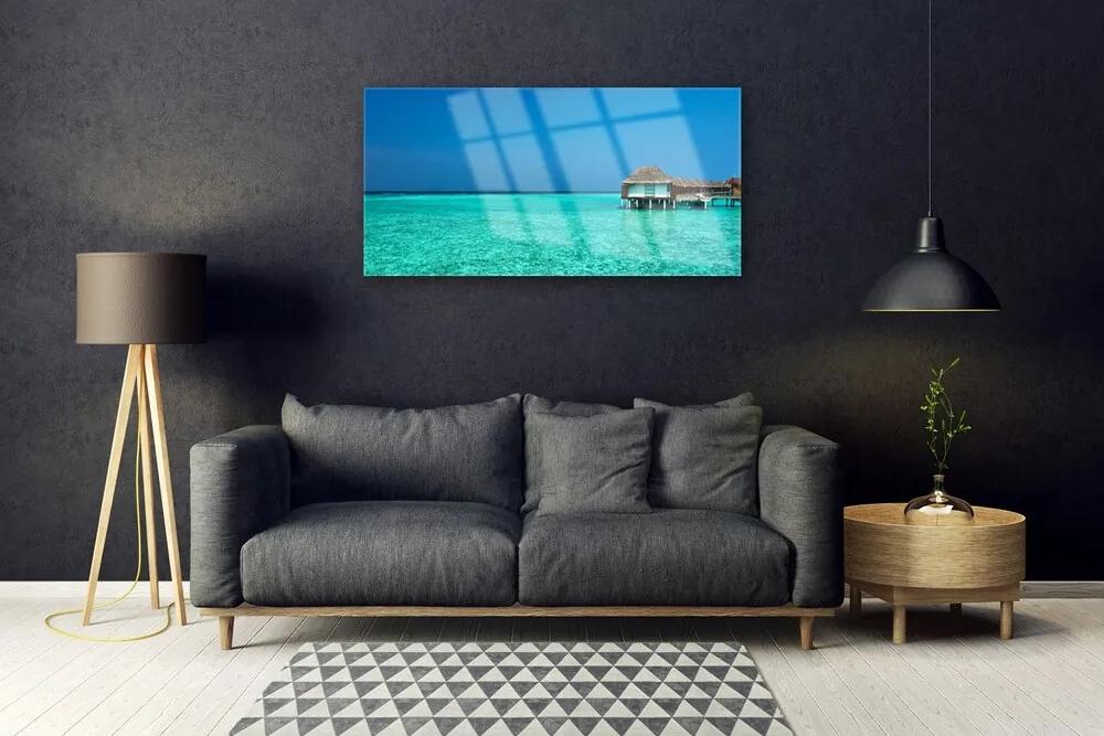 Obraz na skle More príroda 140x70 cm
