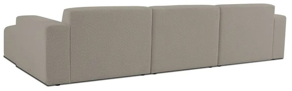 Svetlohnedá rohová pohovka z textílie buklé (pravý roh) Roxy – Scandic