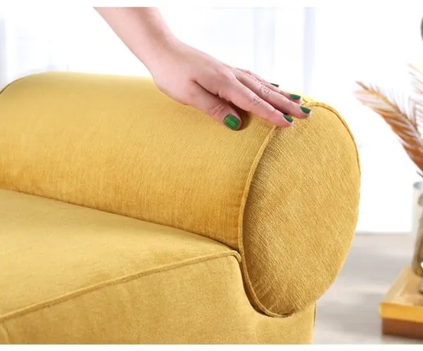 Taburet TIKI 47x45 cm žltý