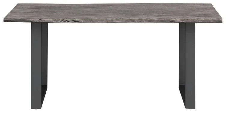 furniture-nabytek.cz - Masívny jedálenský stôl Bullwer z akácie, lakovaný, šedočierny – 140×90 cm