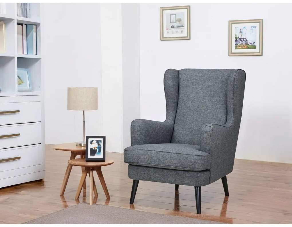 Kreslo s područkami GREY2, sivá